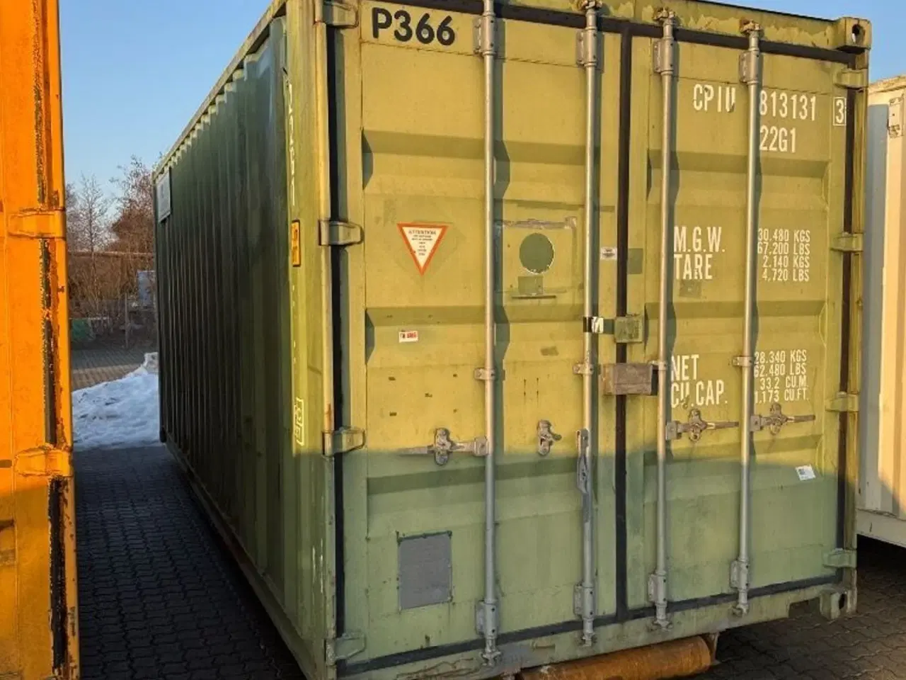 Billede 2 - Container Skibscontainer (P366) 20 fod 