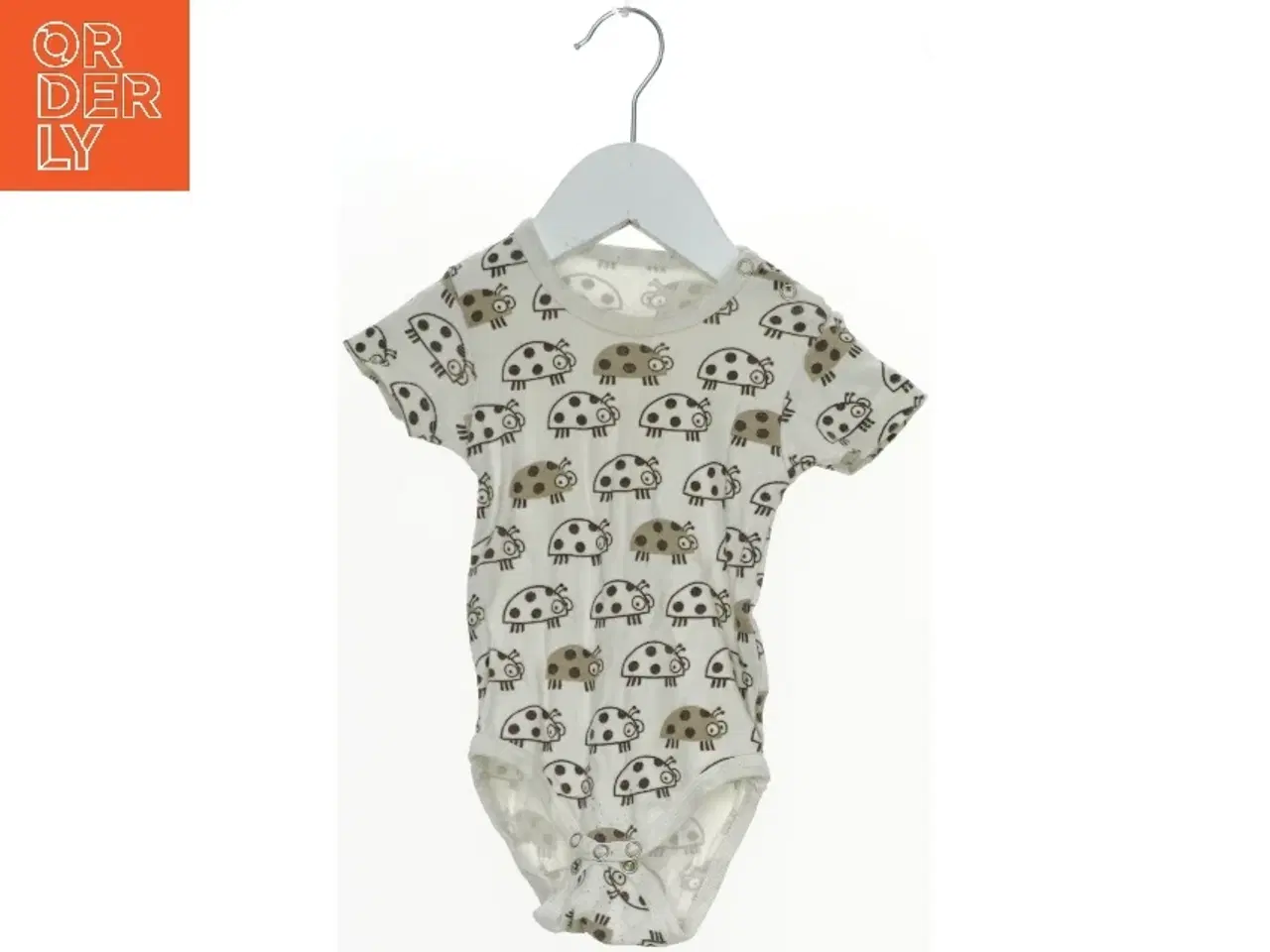 Billede 1 - Børne bodystocking med mariehøne mønster (str. 74)