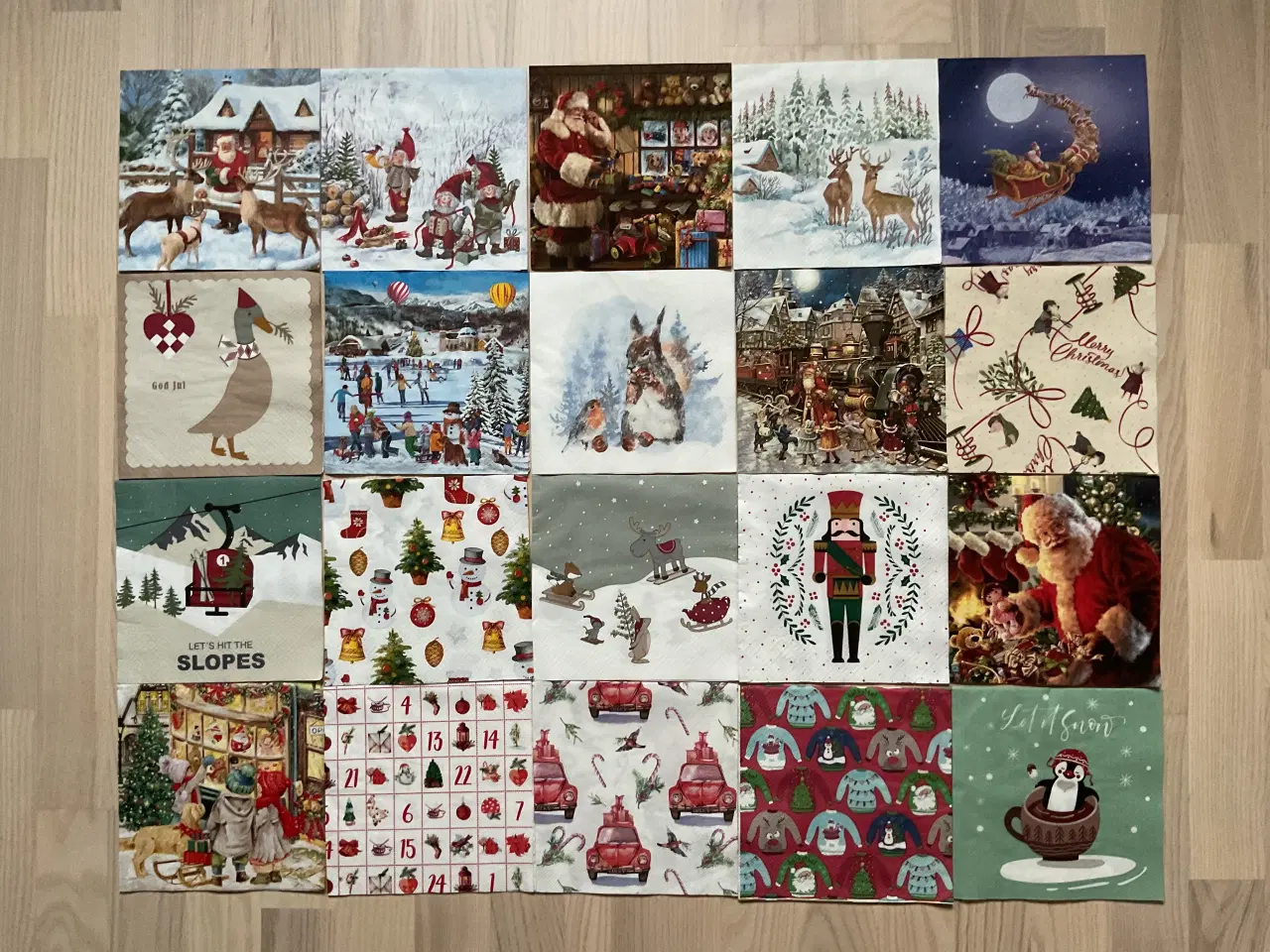 Billede 1 - Nye pæne jule servietter ( 60 stk )