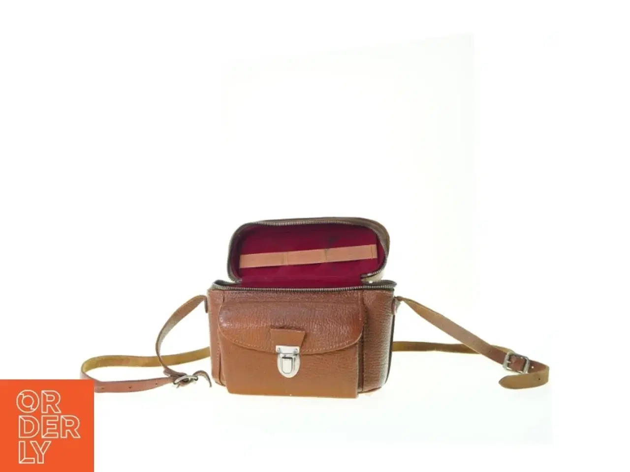 Billede 2 - Kikkert/kamera læder taske (str. 20 x 15 cm)