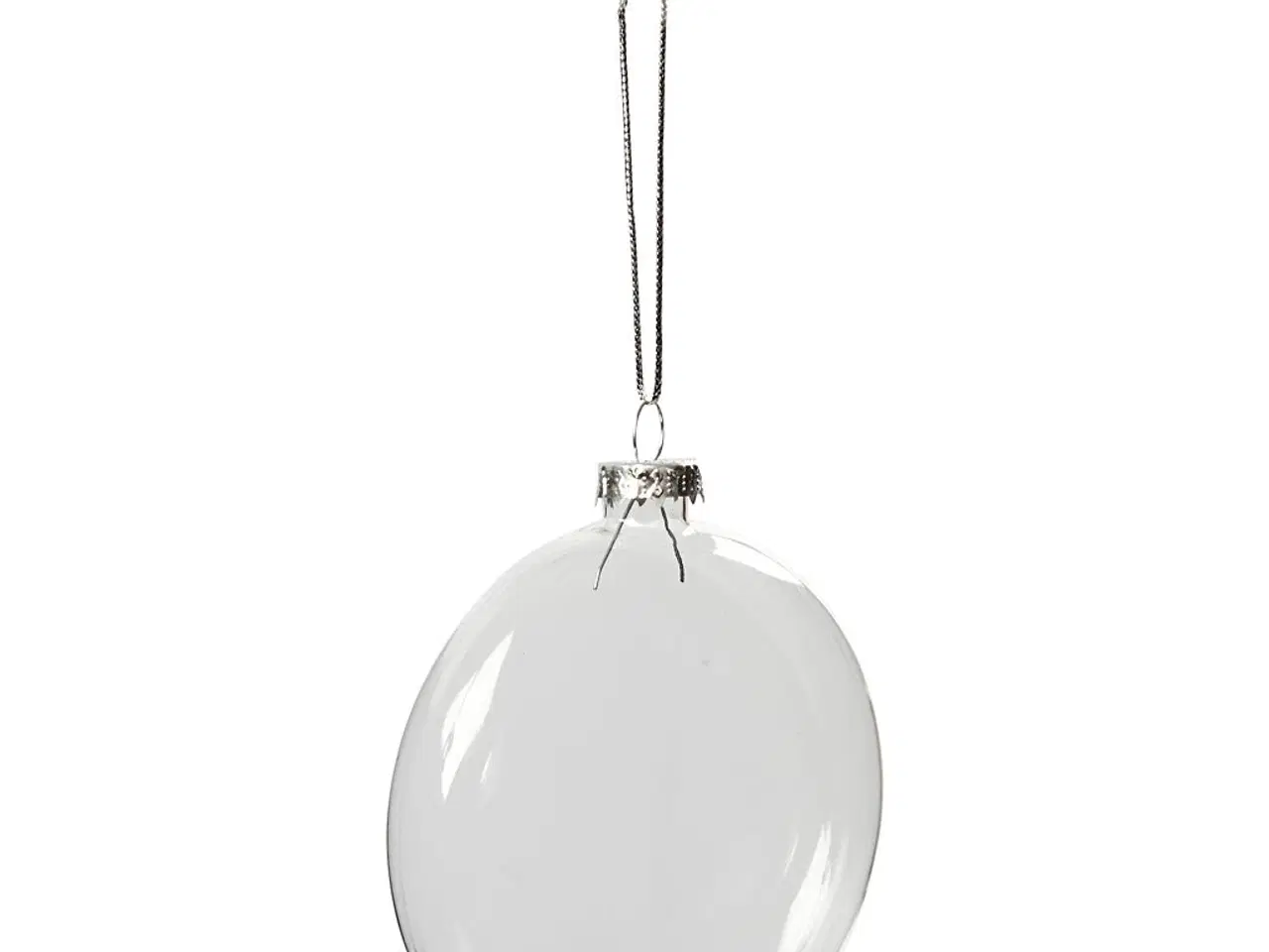 Billede 1 - Glaskugle, diam. 8 cm, tykkelse 2,1 cm, 6stk./ 1 pk.