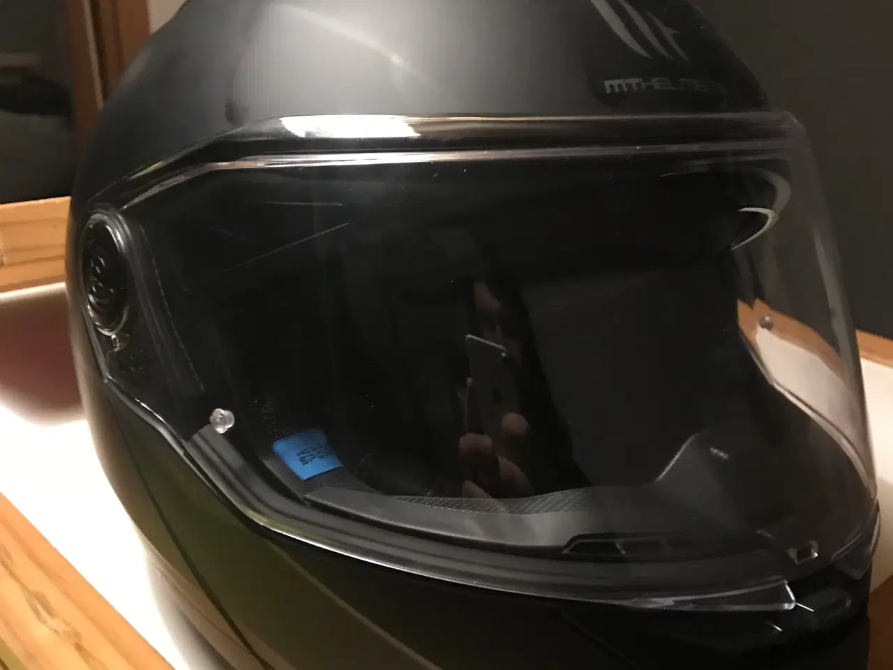 Billede 1 - Ny Styrthjelm flip-up MT Atom 2 SV matsort str.XXL