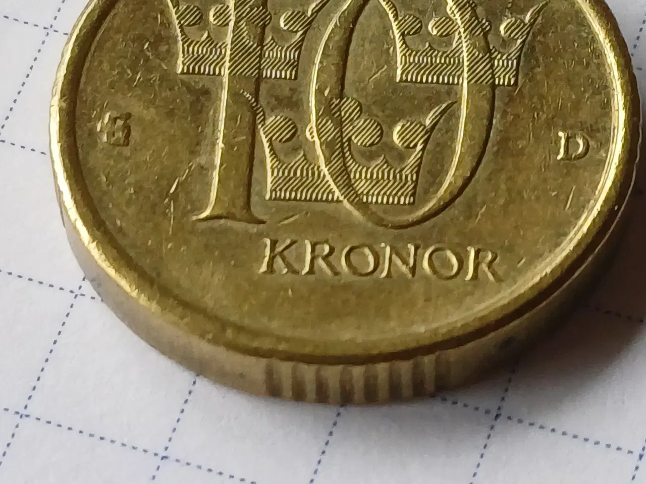 Billede 4 - Svensk 10 krone år 1991 Skandinavien