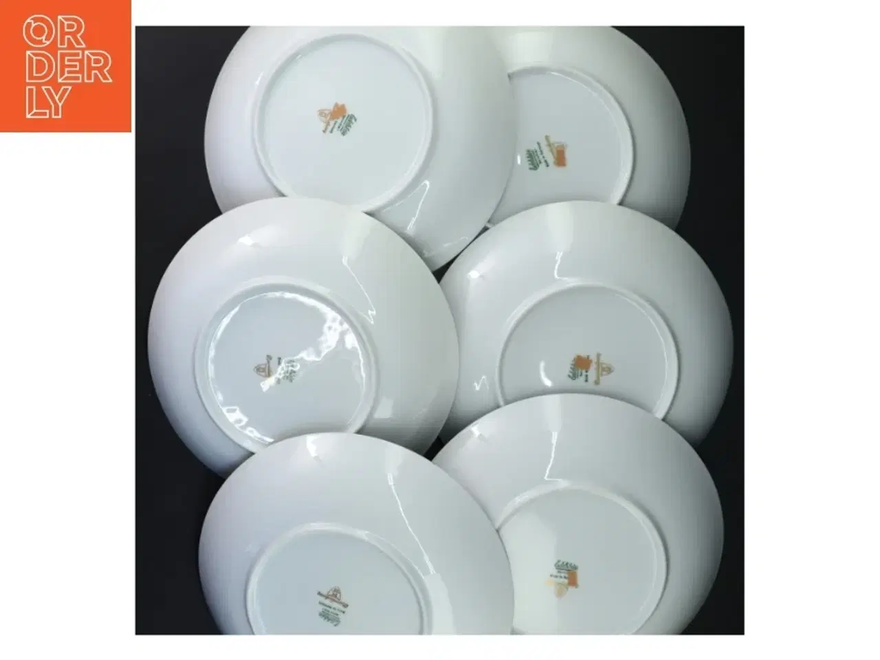 Billede 3 - Porcelæn tallerkener med guldkant fra Alka Kunst, Mnchof (str. Ø 22x3,5 cm)