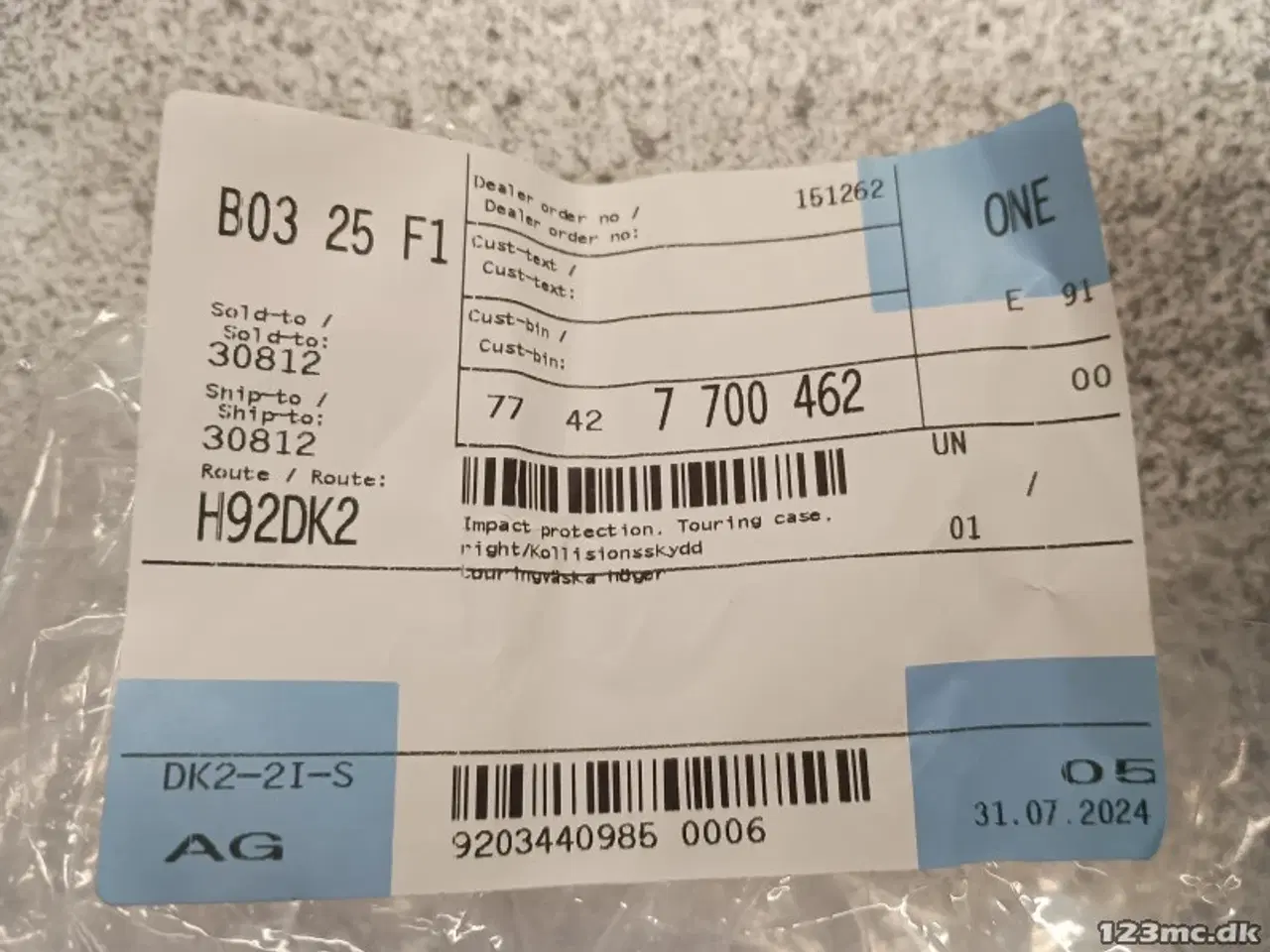 Billede 4 - Gummiband, H BMW taske K1600 GT/GTL