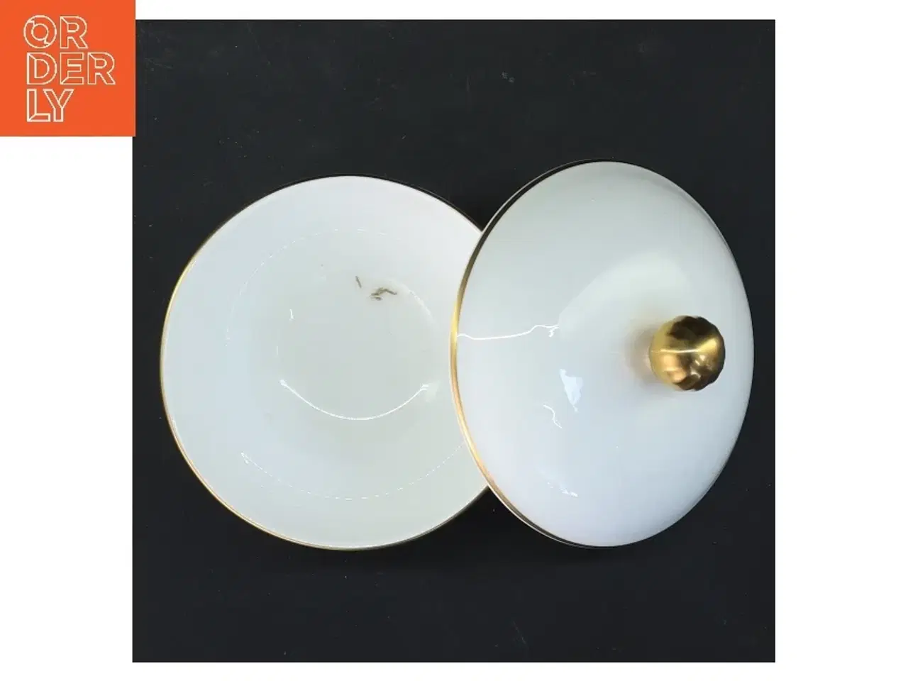 Billede 3 - Juledekorationsskål med låg fra Royal Copenhagen (str. Ø 9 cm)