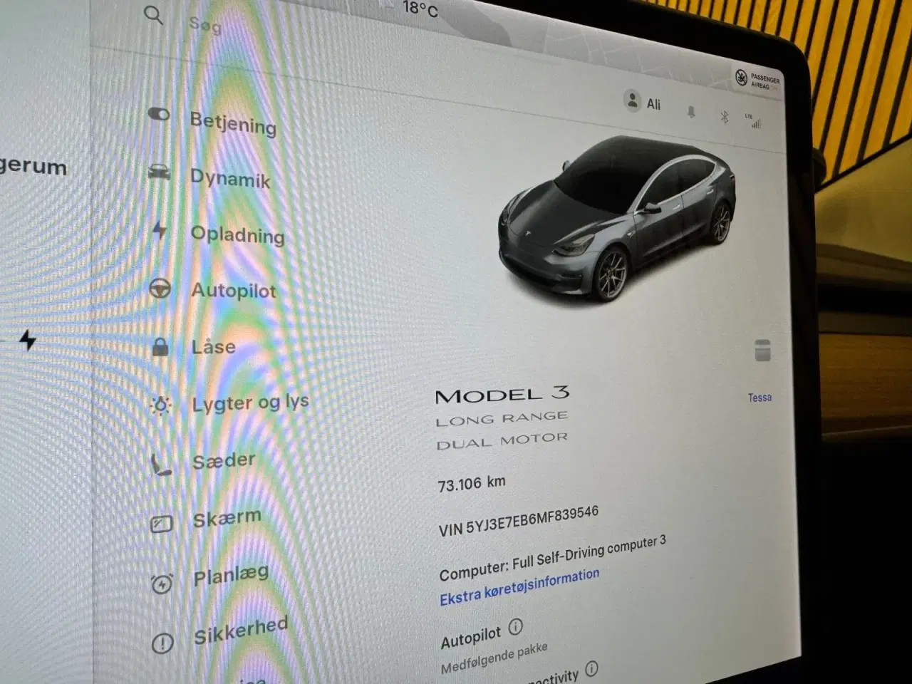 Billede 10 - Tesla Model 3  Long Range AWD