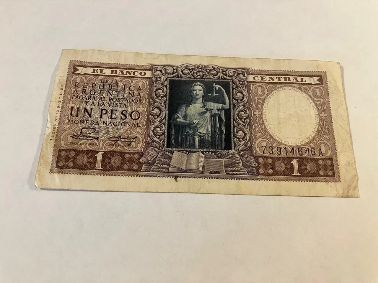 Billede 1 - Un Peso Argentina banknote