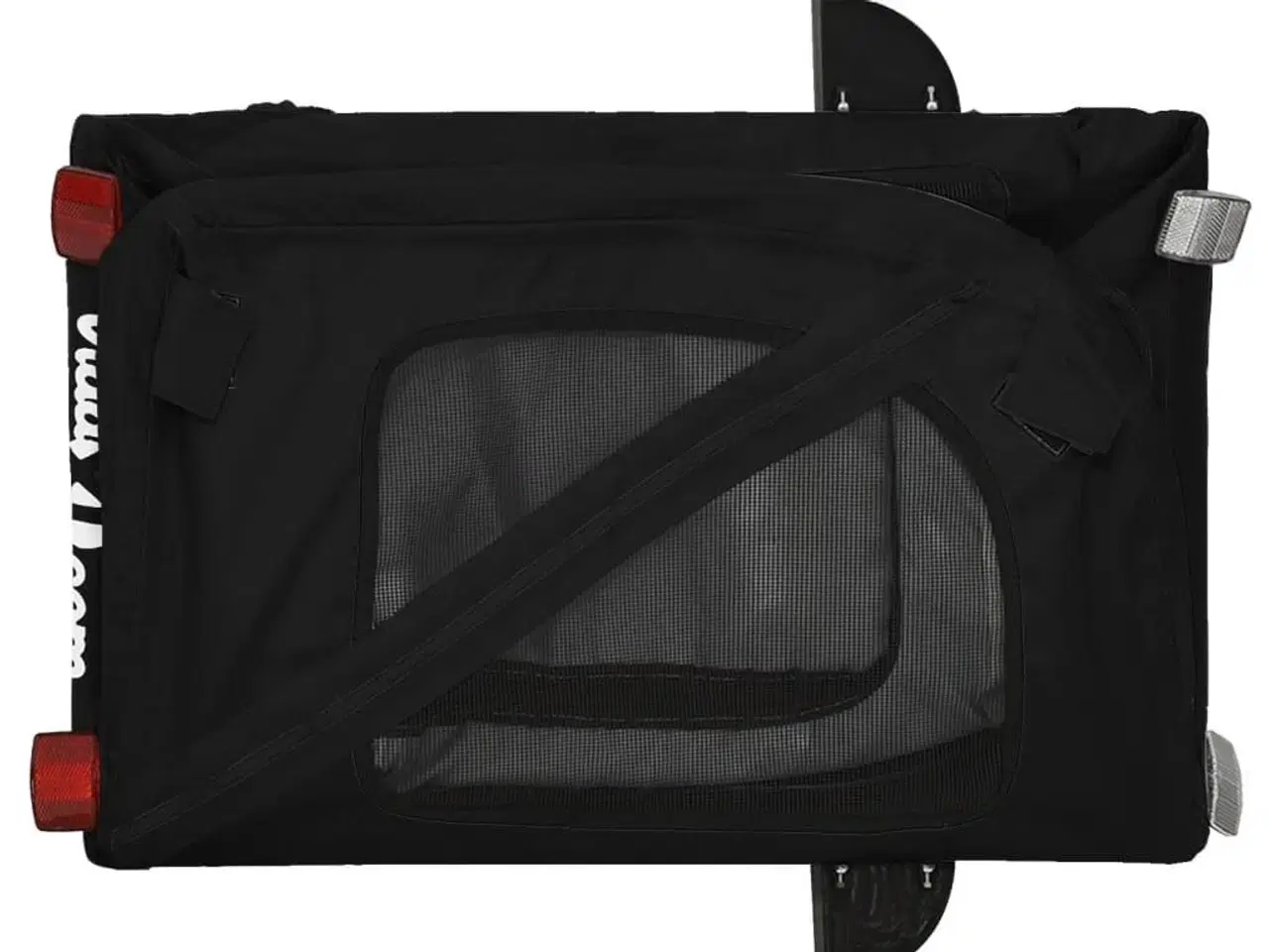 Billede 9 - Cykeltrailer til kæledyr oxfordstof og jern sort