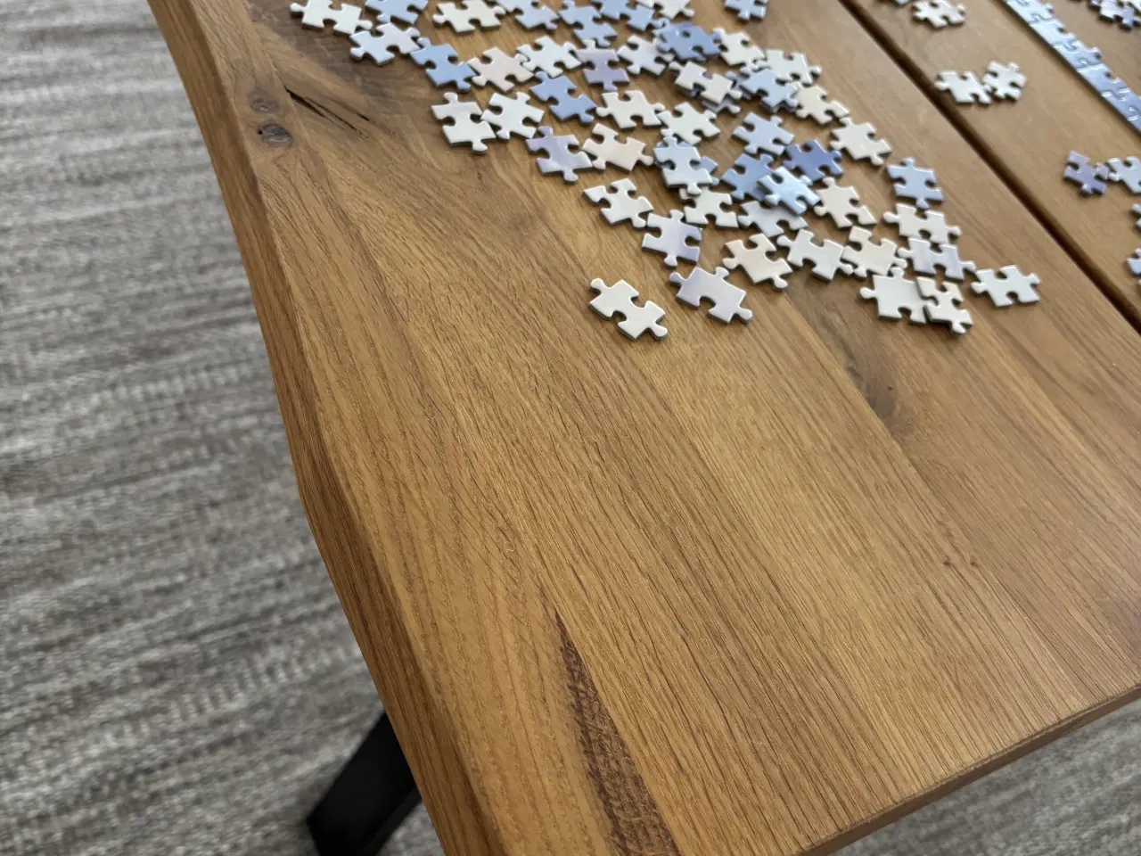 Billede 2 - Flot Plankebord (eg) med 2 tillægsplader