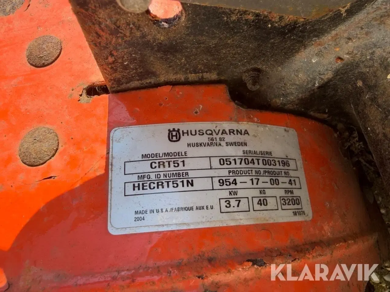 Billede 12 - Jordfræser Husqvarna CRT 51