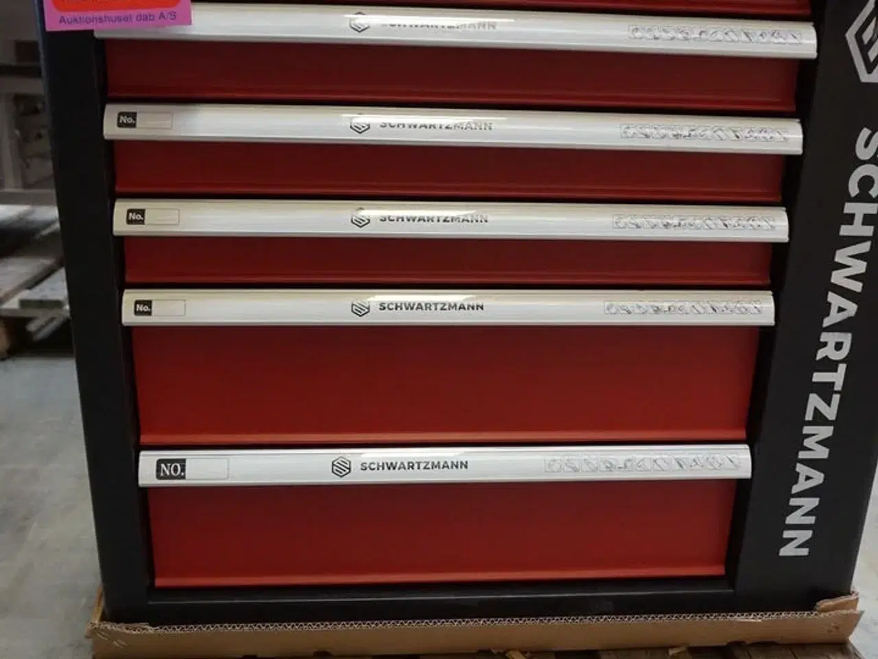 Billede 11 - Schwartzmann værktøjsvogn. Seks skuffer inkl. værktøj Red/Black