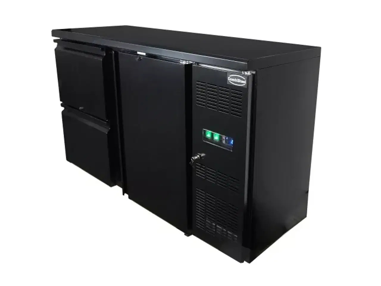 Billede 2 - Sort Bar-Køler med 1 Dør & 2 Skuffer – 350 L