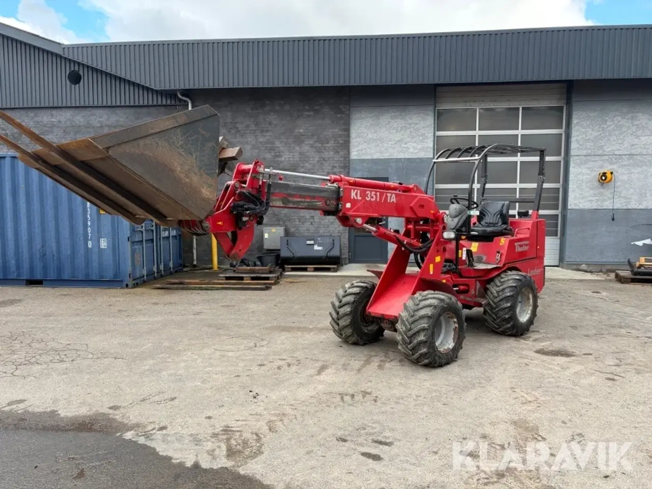 Billede 1 - Minilæsser Thaler Leder kL 351/TA med udskud og tilbehør