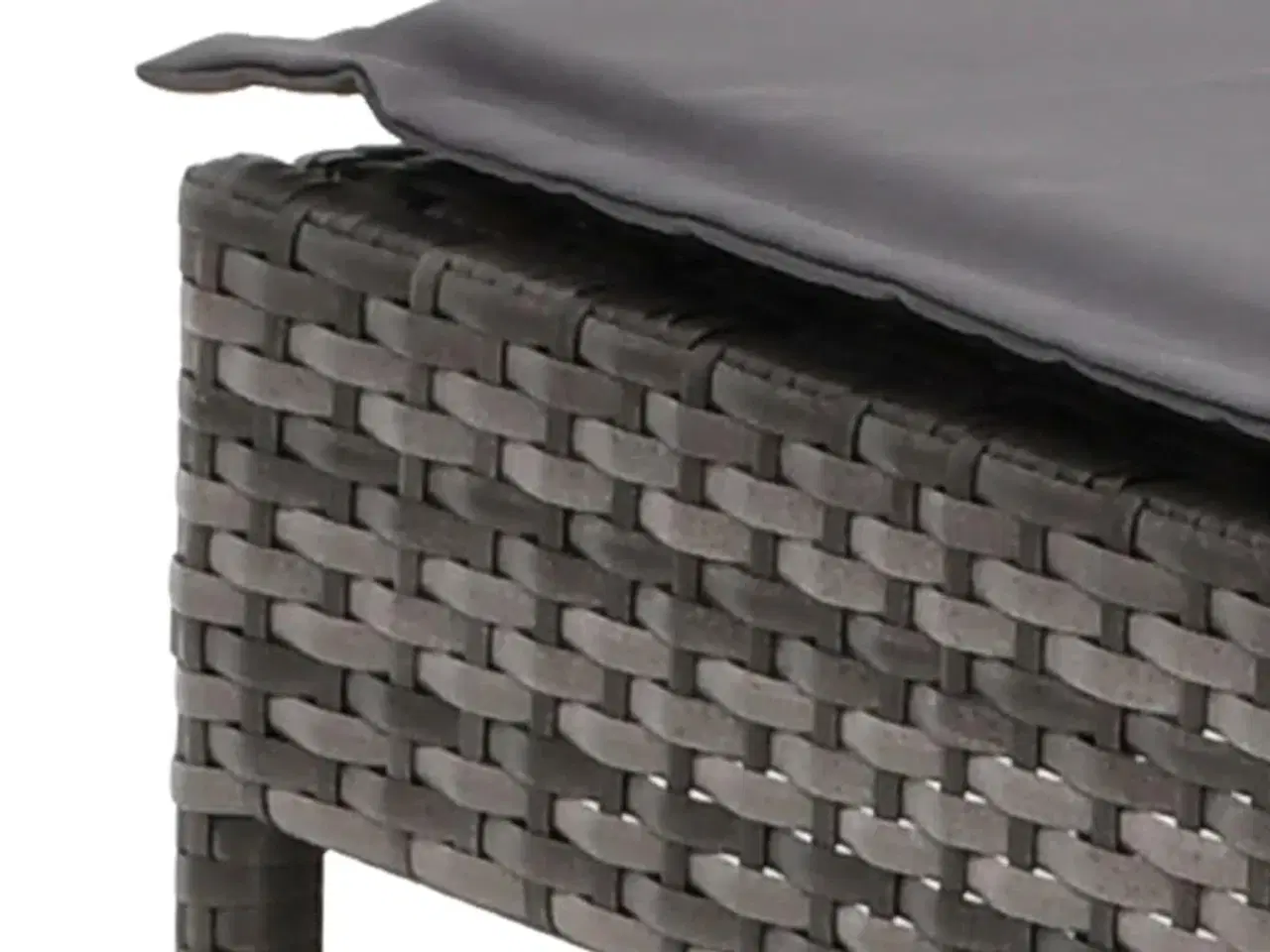 Billede 8 - Liggestol med hynde polyrattan grå