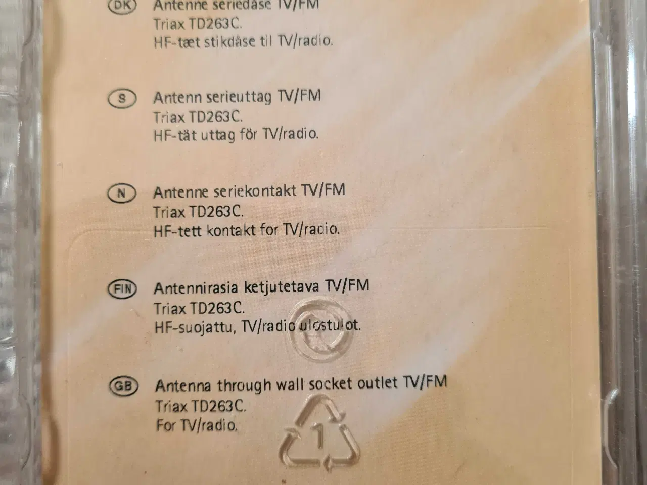 Billede 2 - Antenne vægstikdåse