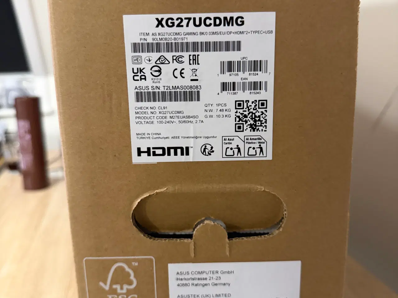 Billede 3 - ASUS 27" 4K gamingskærm ROG Strix XG27UCDMG