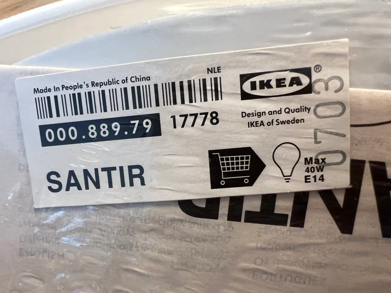 Billede 2 - Ny Ikea Santir Væglampe 