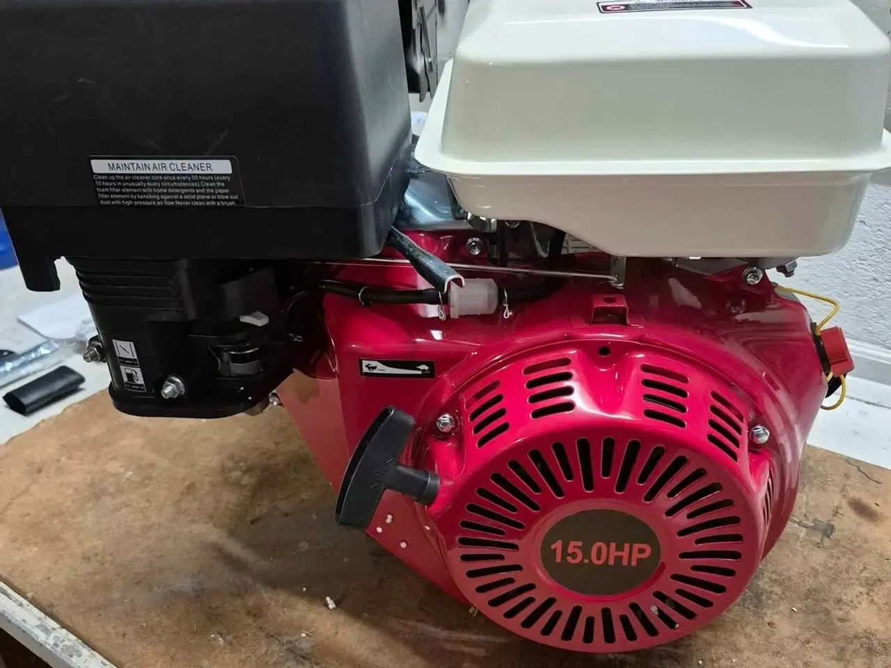 Billede 5 - 15 hk Loncin 420cc benzinmotor med 25mm krumtap. N