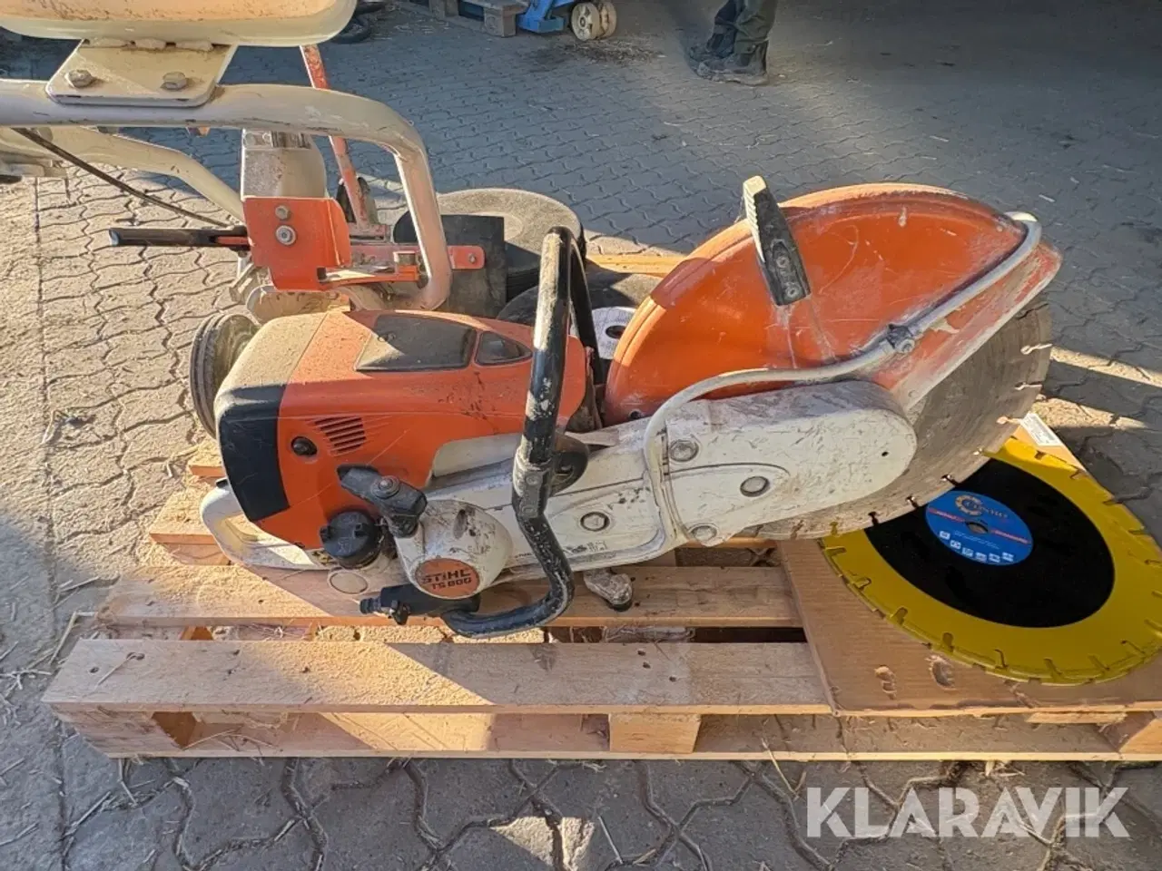 Billede 9 - Skæremaskine med vogn og klinger Stihl TS800