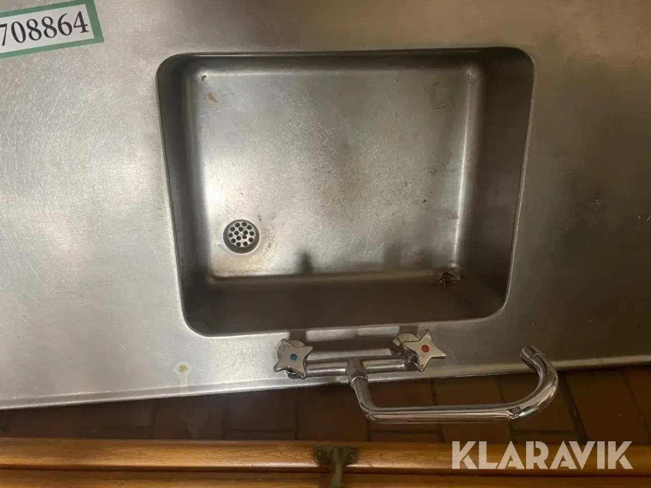 Billede 3 - Stål bordplade med vask