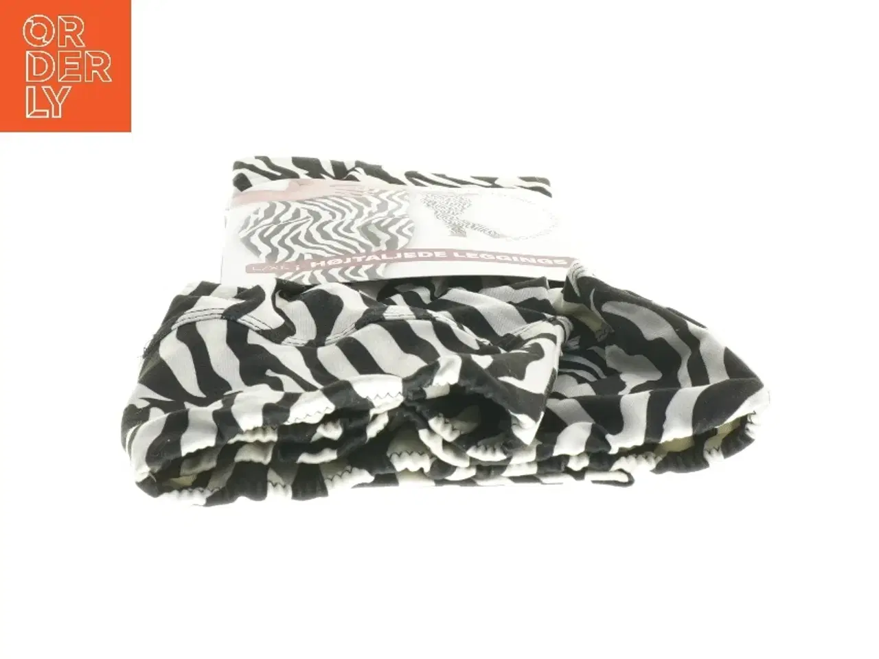 Billede 3 - Højtaljede zebra leggings fra Coop (str. L/XL, cm)