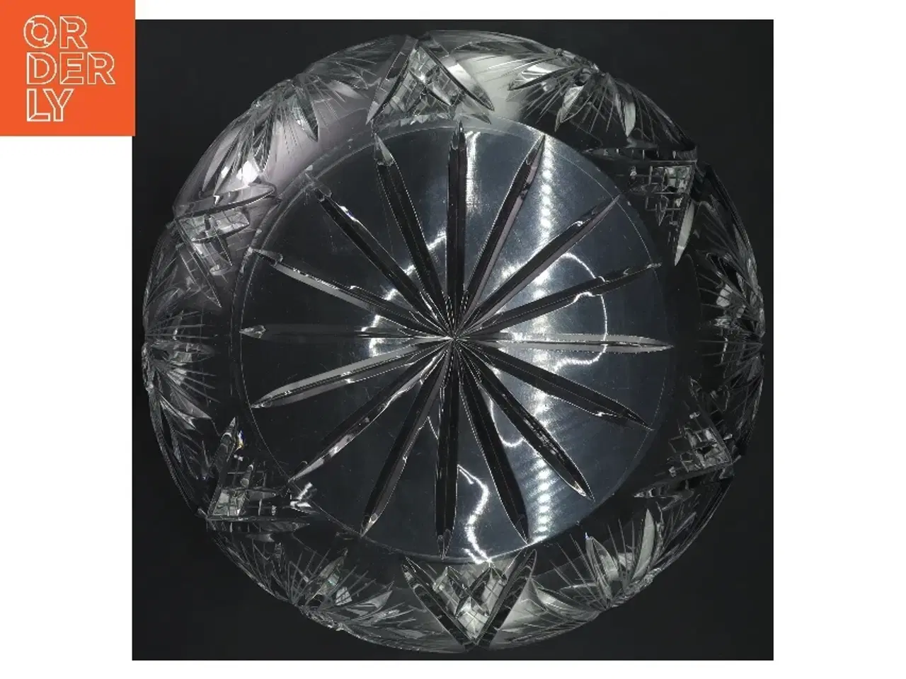 Billede 2 - Krystalskål med mønster (str. Ø 25 cm)