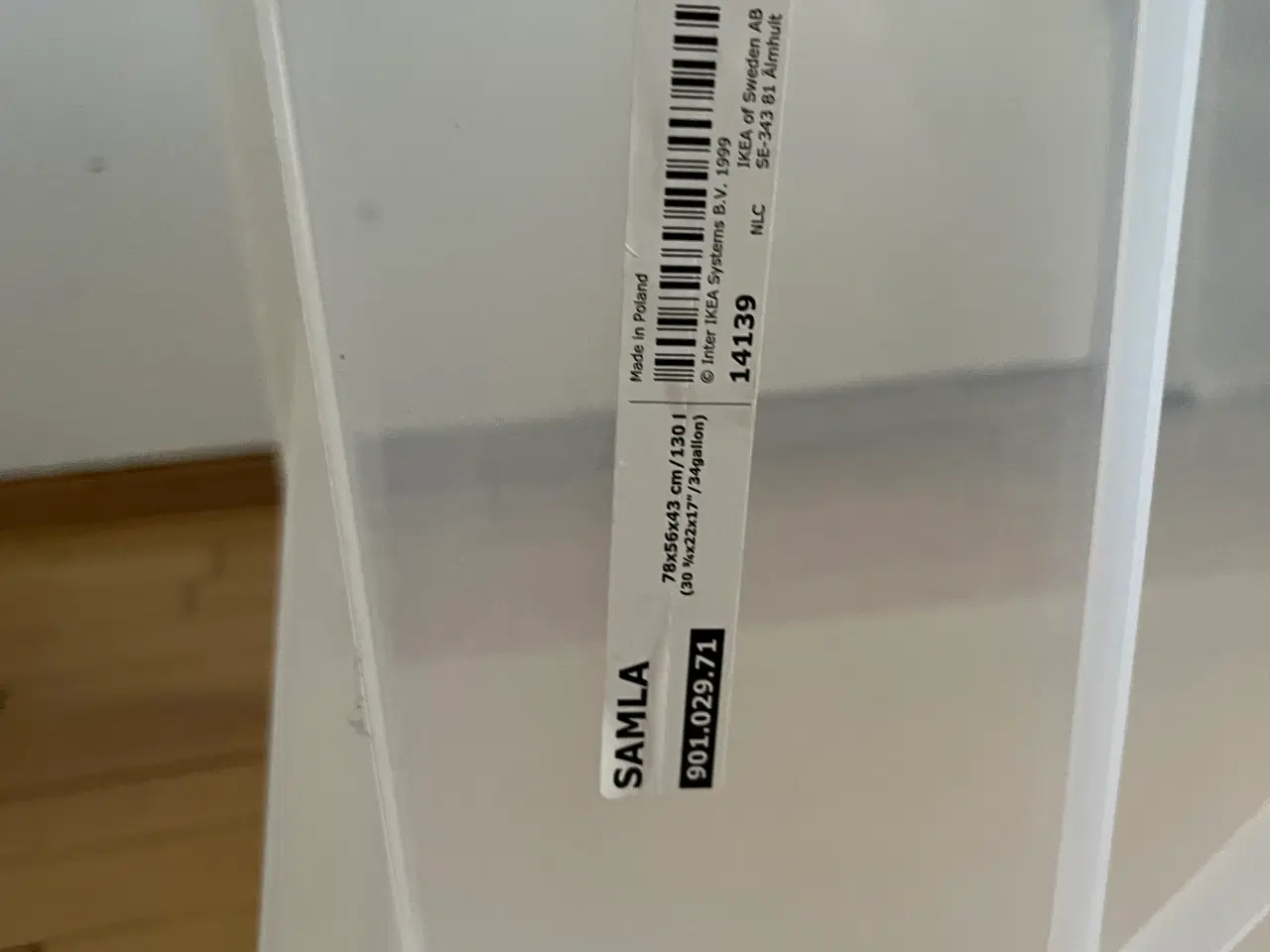 Billede 4 - Boks Ikea Samla 130L