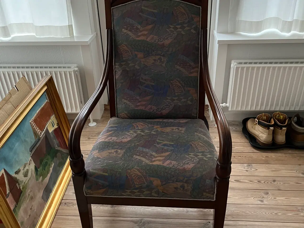 Billede 3 - Antik mahogni stol, sælges