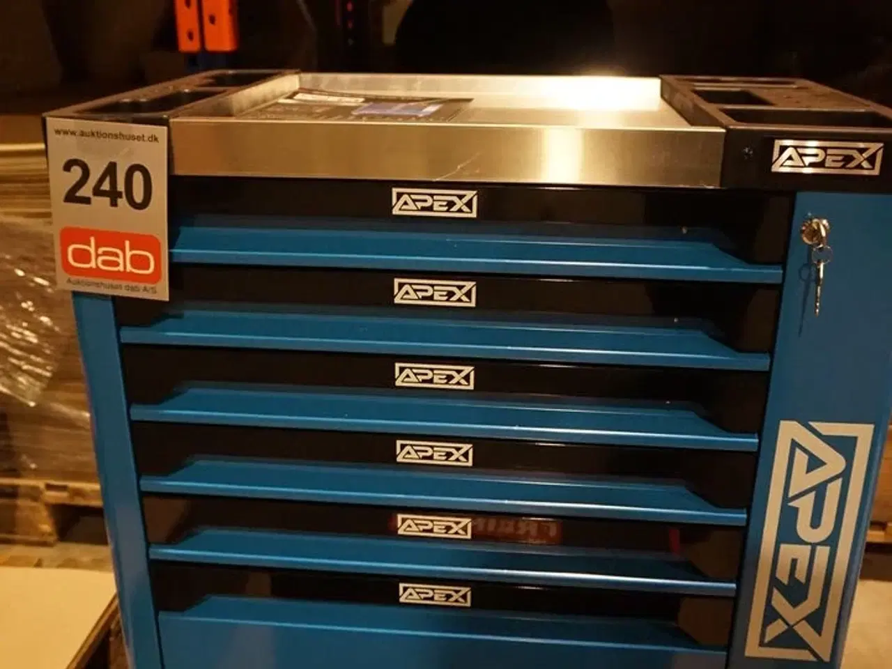 Billede 12 - Apex Værktøjsvogn XXL med værktøj og 7 skuffer og skab Blue