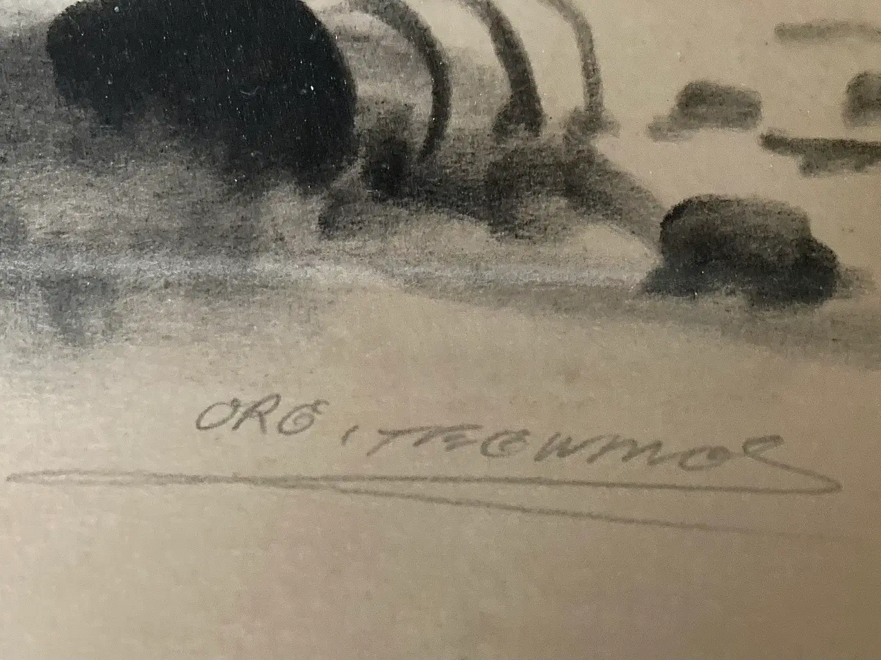 Billede 2 - God kultegning fra 60’erne - sign. Johanson