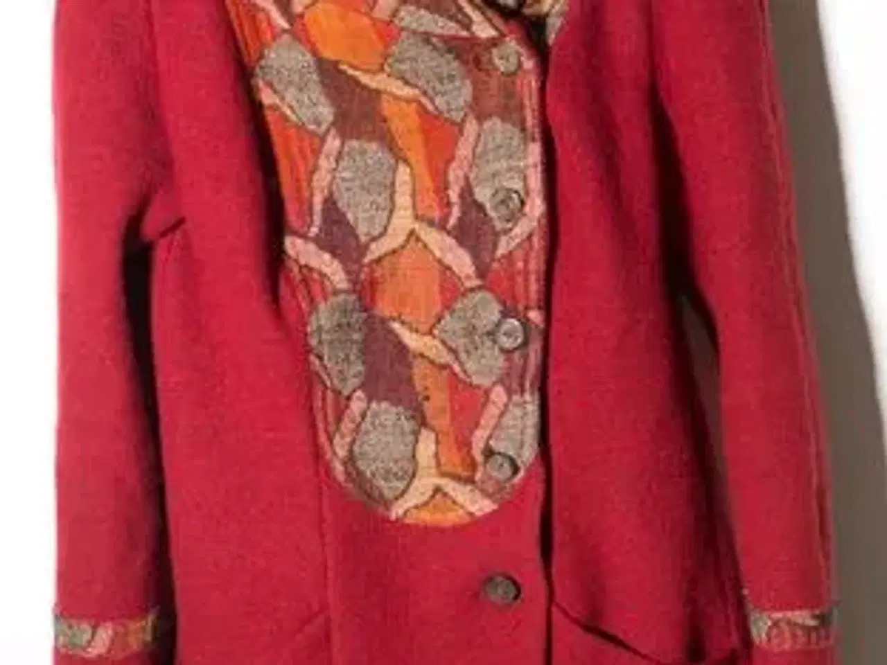 Billede 1 - Rød uld frakke
