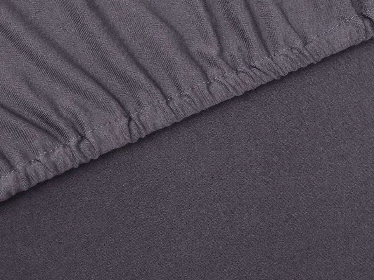 Billede 5 - Elastisk sofabetræk polyesterjersey antracitgrå
