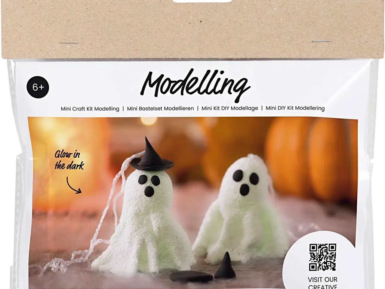 Billede 1 - Mini DIY Kit Modellering, Spøgelse, 1 pk.