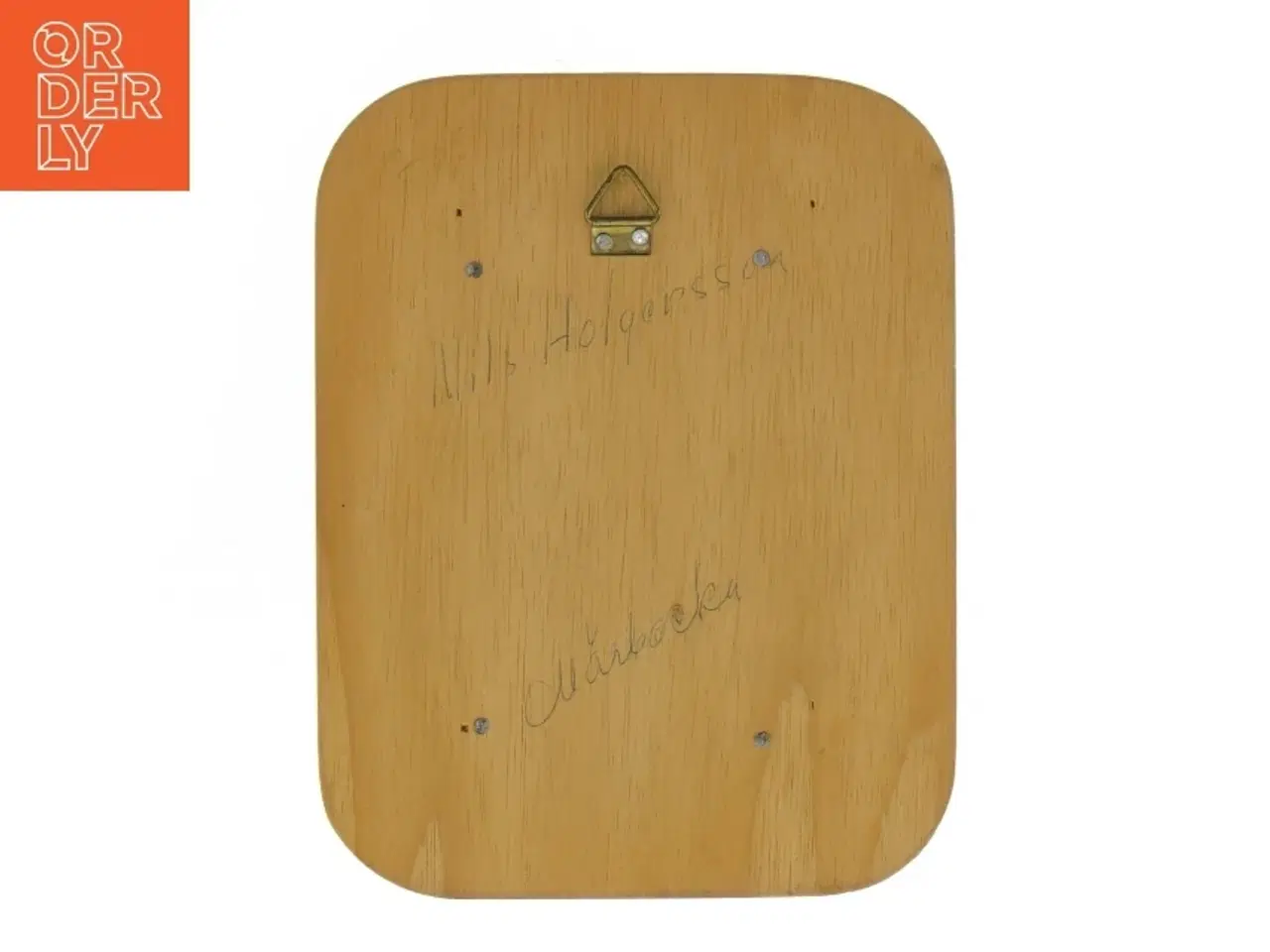 Billede 2 - Træ Ophæng med udskåret motiv (str. 15,5 x 12 cm)