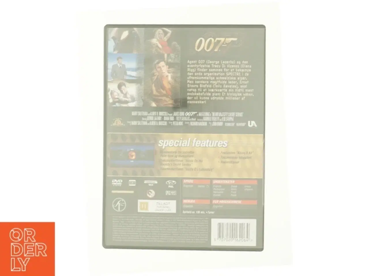 Billede 2 - Agent 007 - on Her Majesty&#39;s Secret Serv fra DVD