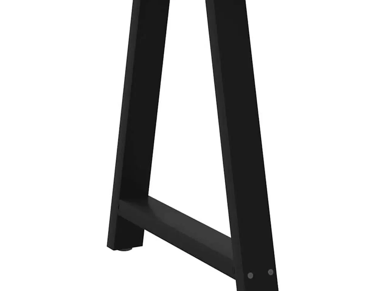 Billede 4 - Spisebordsben A-formet 2 stk. sort 80x(72-73) cm stål