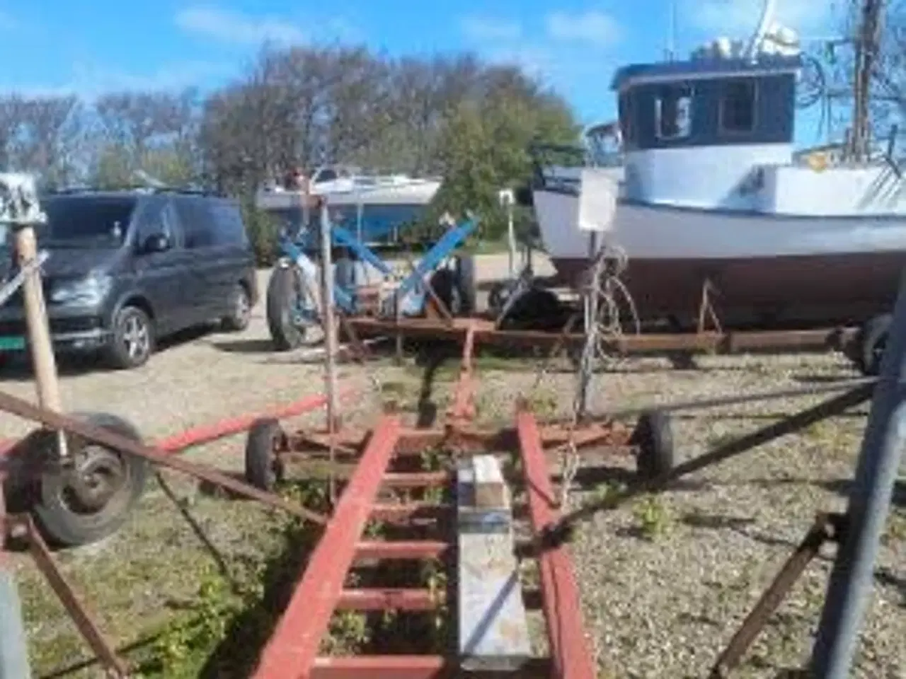 Billede 3 - Bådtrailer med kraftig ramme og gode dæk