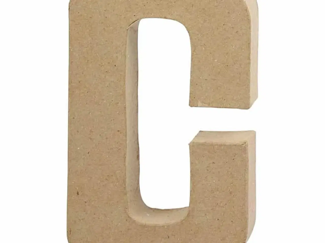 Billede 1 - Håndlavet Bogstav C i Papmaché - 20,5 cm