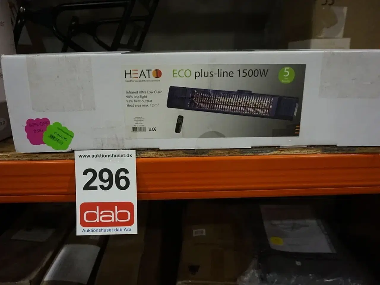 Billede 3 - Heat1 eco plus-line 1500W terrassevarmer - sort