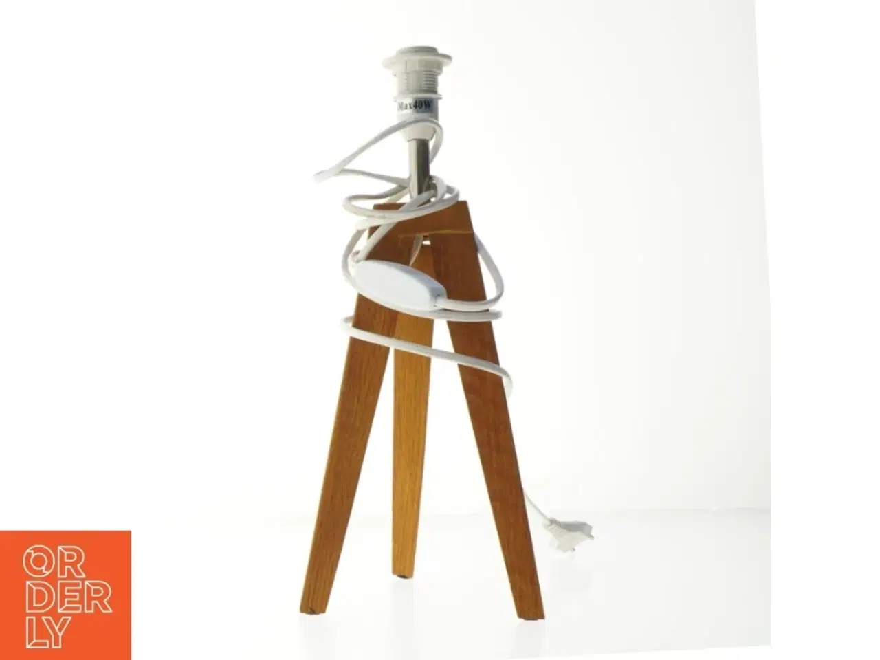 Billede 1 - Bordlampe base med ledning (str. 36 cm)