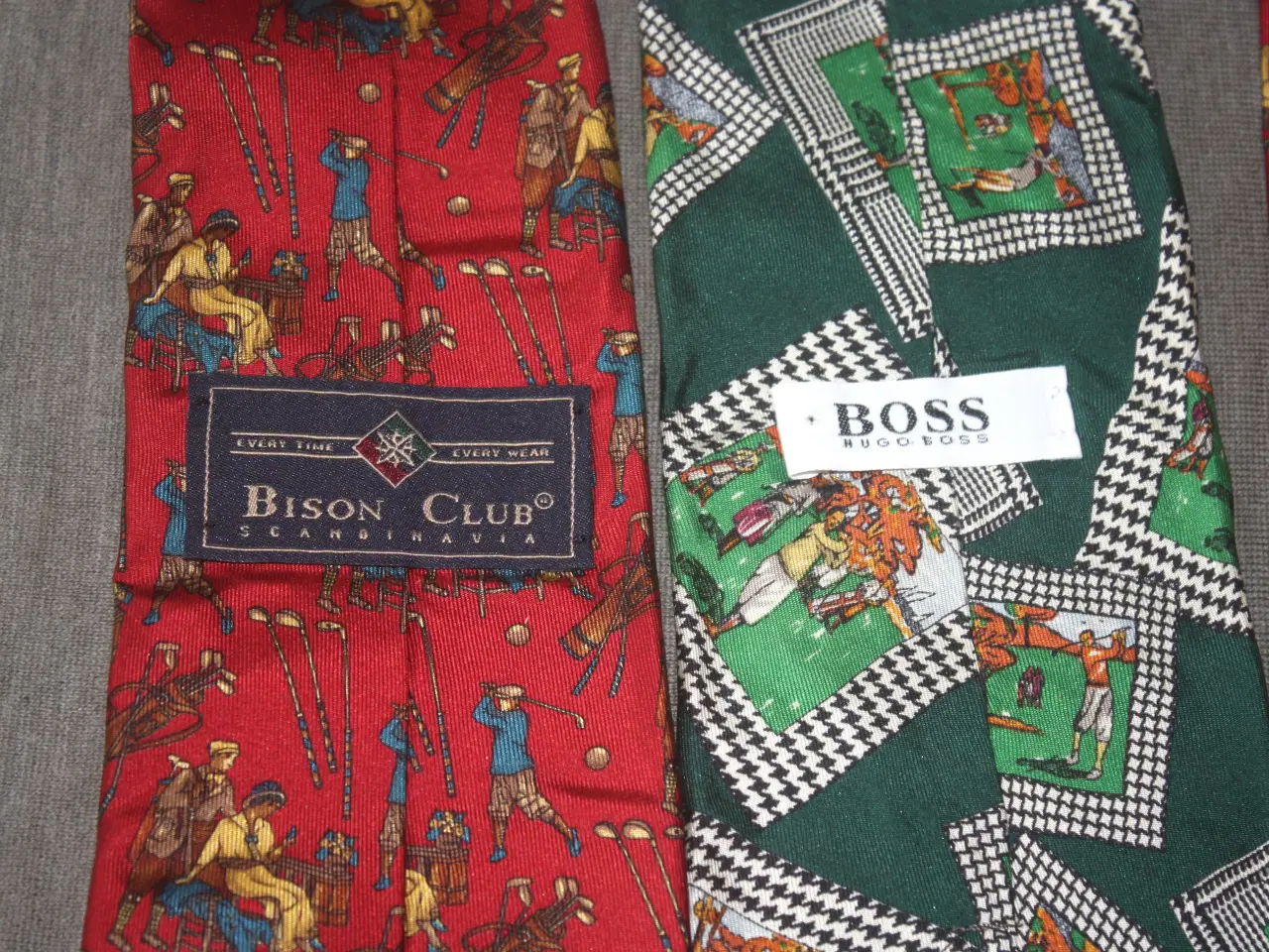 Billede 4 - Vintage Hugo Boss golf silke slips 