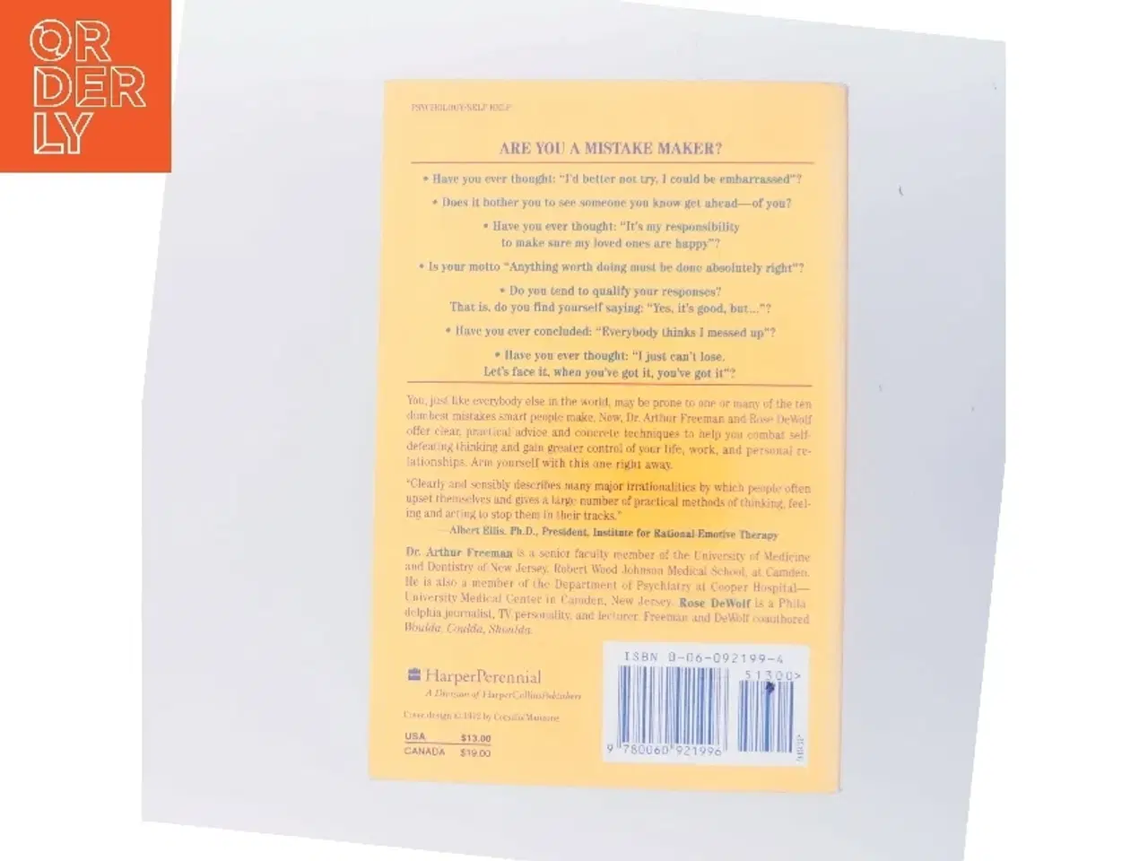 Billede 3 - 10 Dumbest Mistakes Smart People Make and How To Avoid Them af Arthur Freeman (Bog)