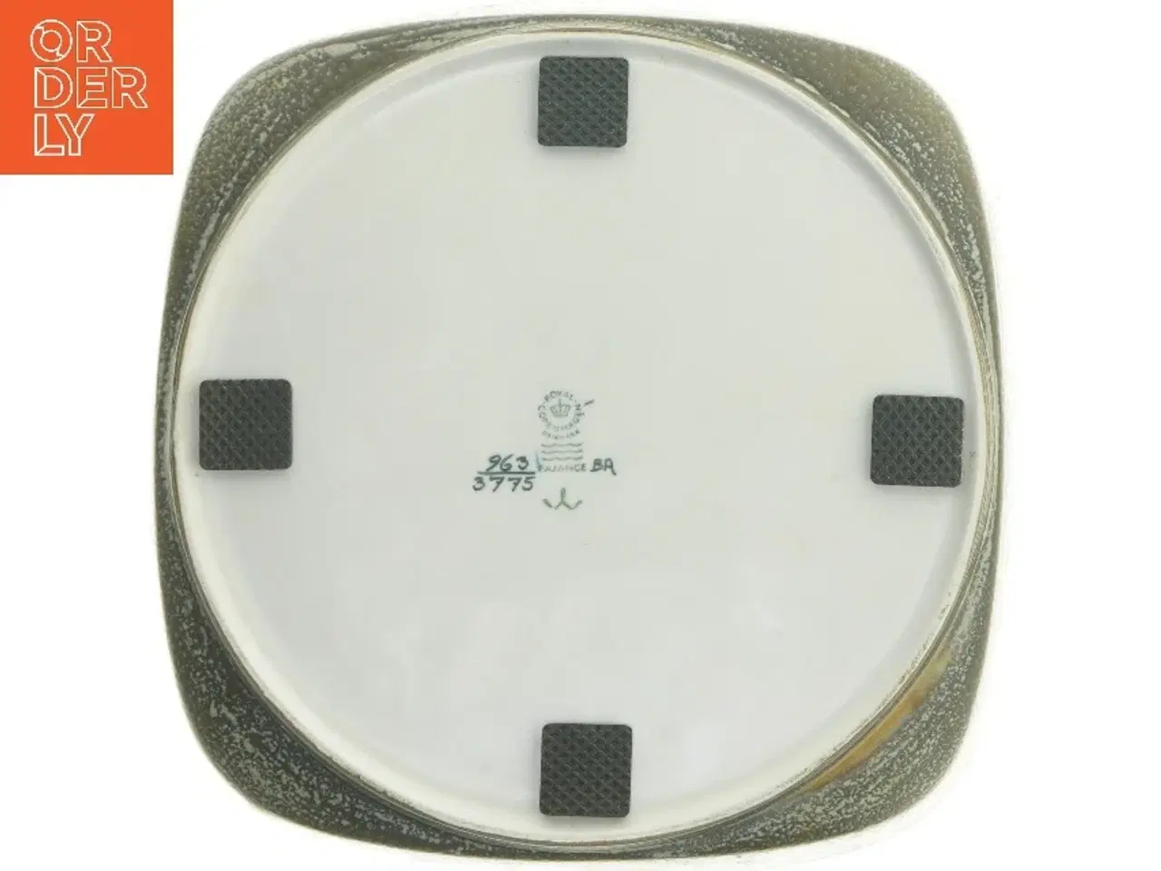 Billede 3 - Sæt af kvadratiske porcelænsfade fra Royal Copenhagen (str. 3 stk 9,5x9,5 & 13x13 & 26,5x26,5 cm)