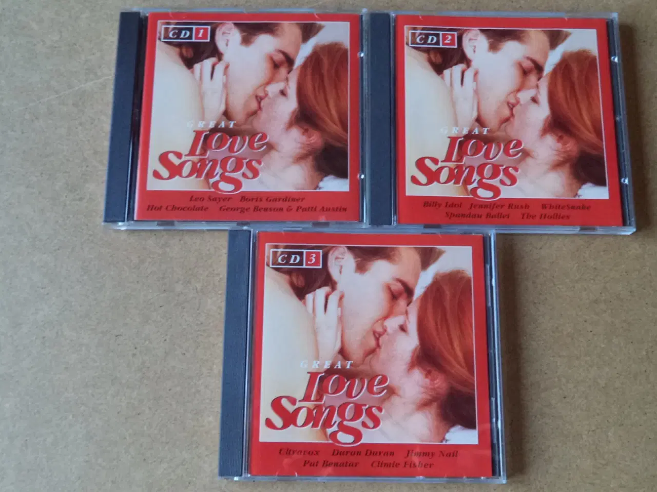 Billede 1 - Opsamling ** Great Love Songs (3-CD-set)