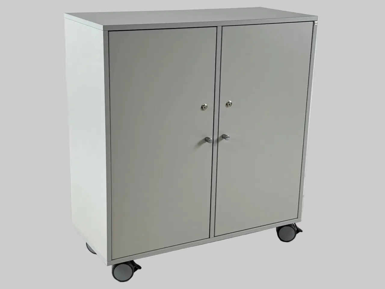 Billede 1 - Cube Design Quadro Skab – Lysegrå 80x35x87cm