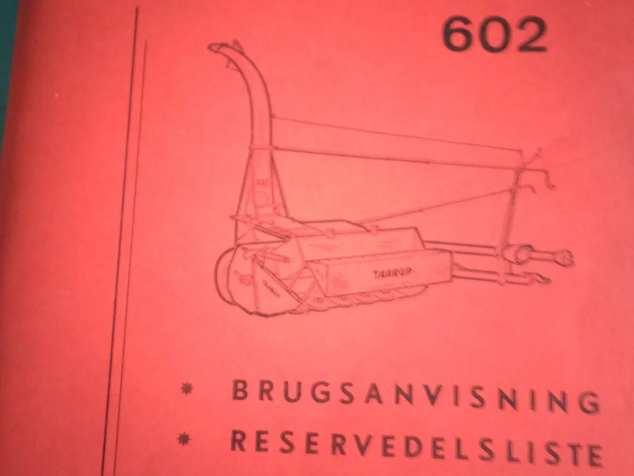 Billede 1 - Brugsanvisning Taarup 602