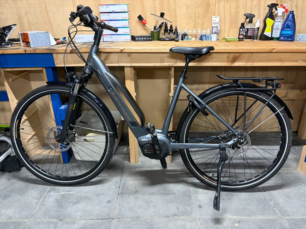 Billede 1 -  Brennabor T49e – Flot elcykel med remtræk Nedsat!