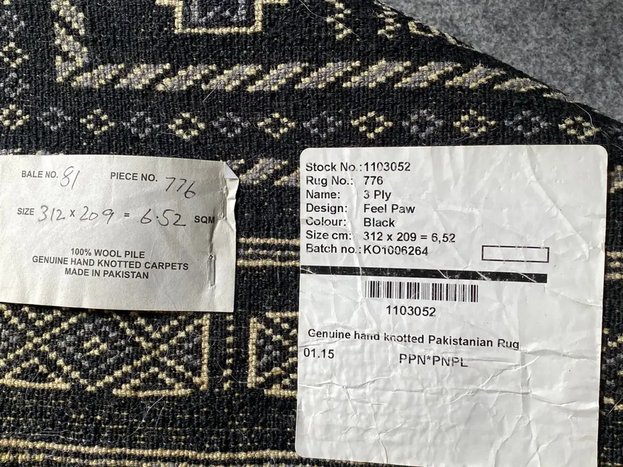 Billede 1 - Orientalsk tæppe, pakistansk håndvævet 