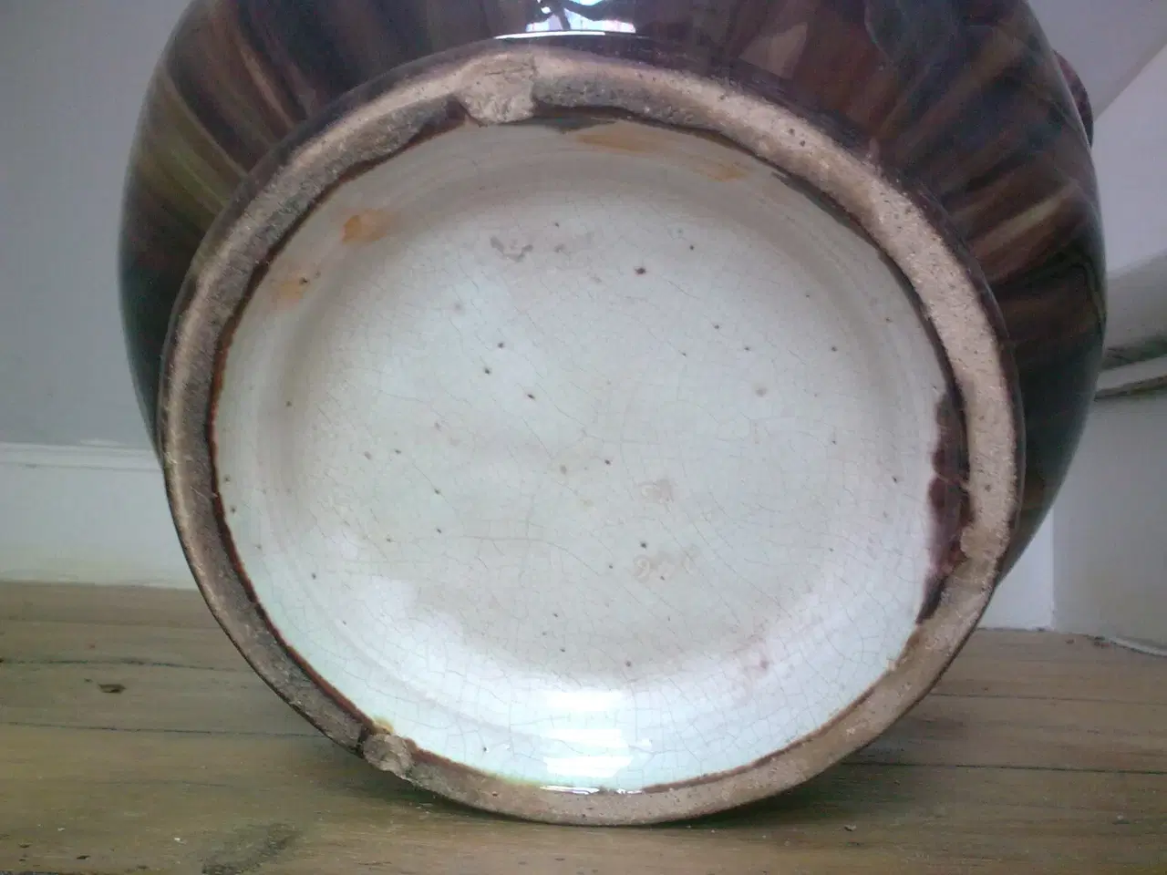 Billede 8 - Potteplante KÆMPE ler krukke DK løbeglasur